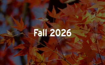 Fall 2026 Calendars